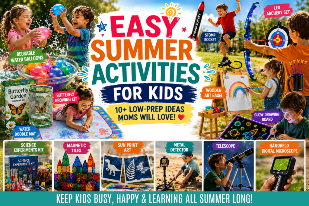 Easy Summer Activities for Kids That Keep Them Busy (Without Creating More Work for Mom)